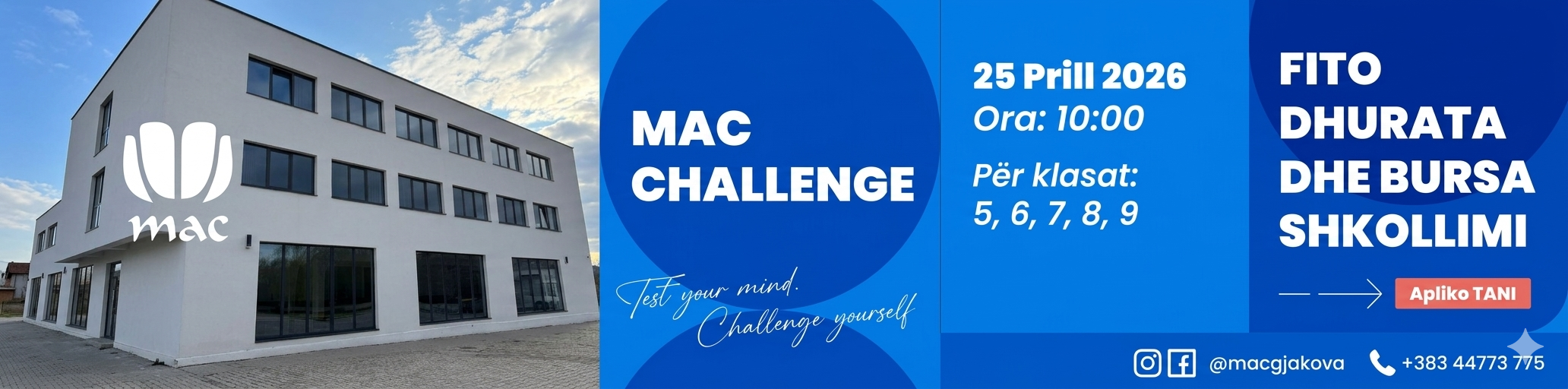 Apply for IQ CHALLENGE – MAC GJAKOVA