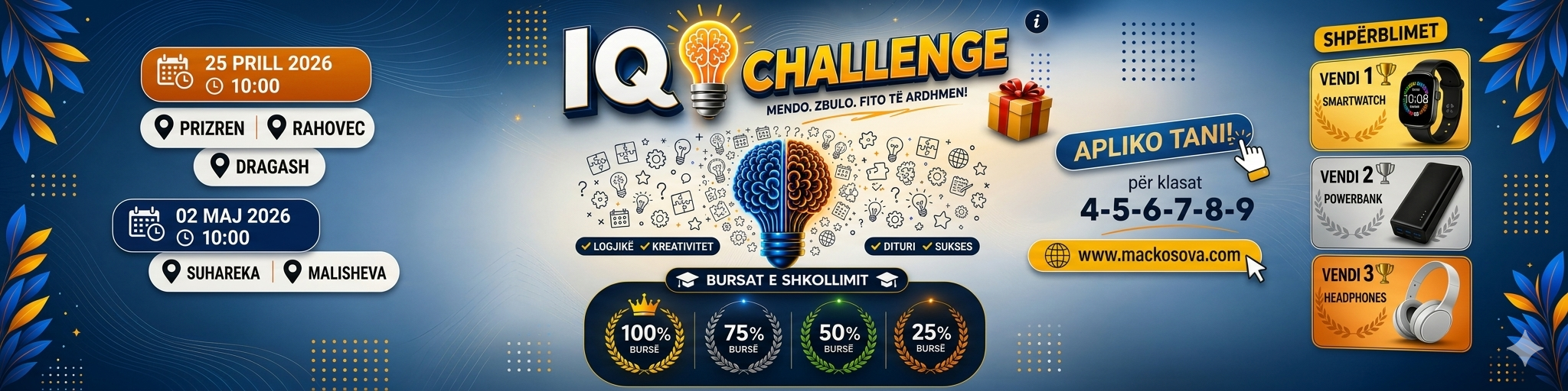 Apply for IQ CHALLENGE - MAC PRIZREN